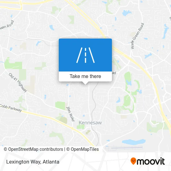 Lexington Way map