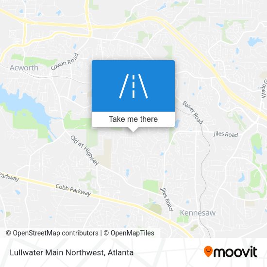 Lullwater Main Northwest map