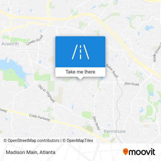 Mapa de Madison Main