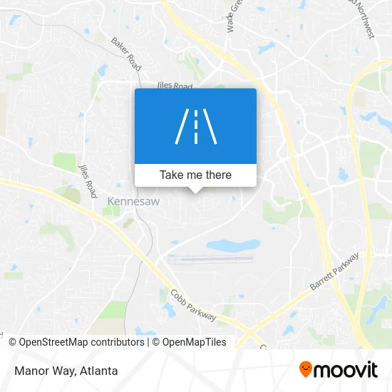 Manor Way map