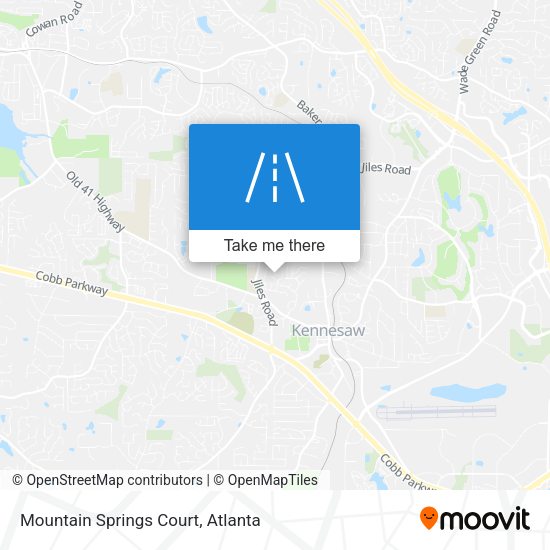 Mountain Springs Court map