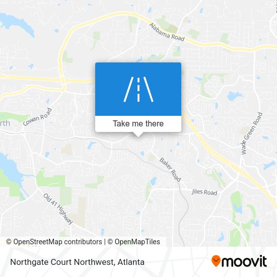 Northgate Court Northwest map