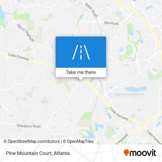 Mapa de Pine Mountain Court