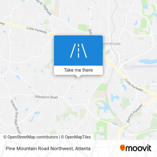 Mapa de Pine Mountain Road Northwest