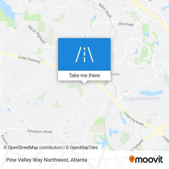 Mapa de Pine Valley Way Northwest