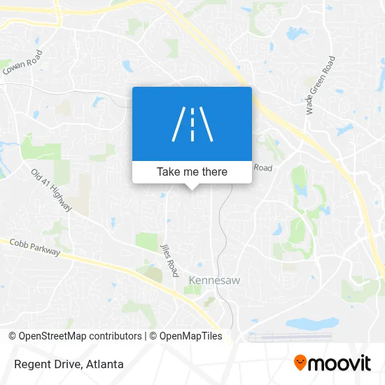 Regent Drive map