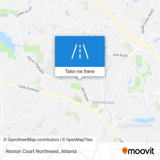 Mapa de Reston Court Northwest