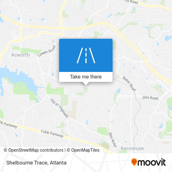 Mapa de Shelbourne Trace