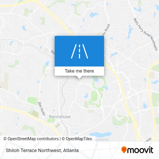 Shiloh Terrace Northwest map