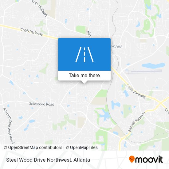 Steel Wood Drive Northwest map