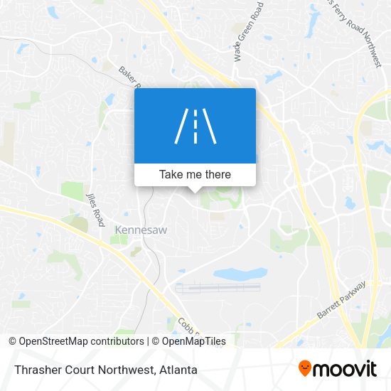Thrasher Court Northwest map