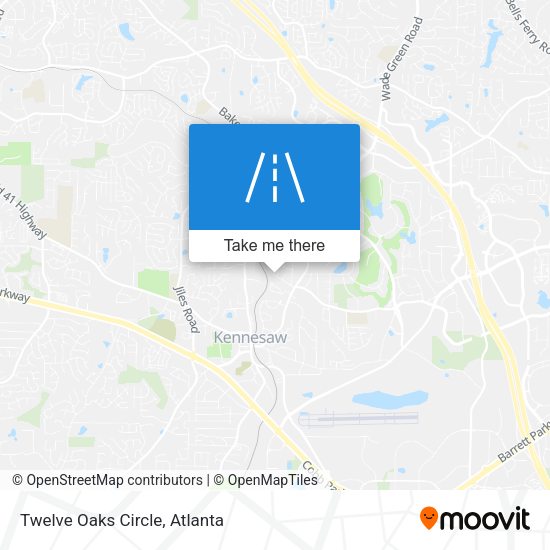 Mapa de Twelve Oaks Circle