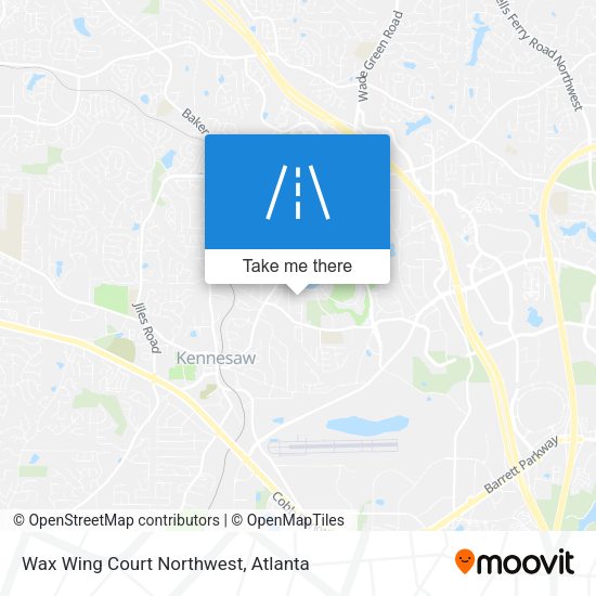 Wax Wing Court Northwest map