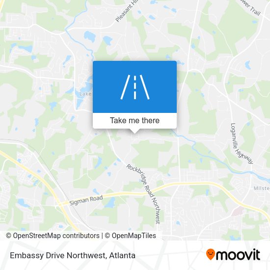 Embassy Drive Northwest map