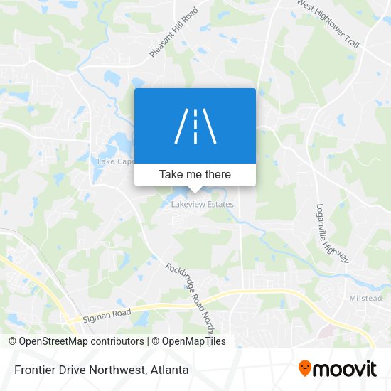 Frontier Drive Northwest map