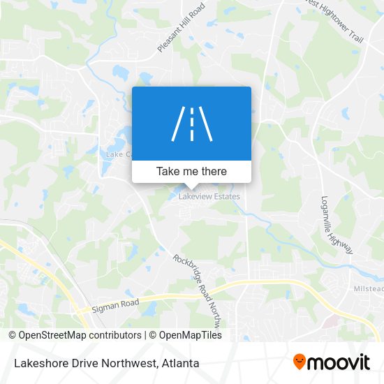 Mapa de Lakeshore Drive Northwest