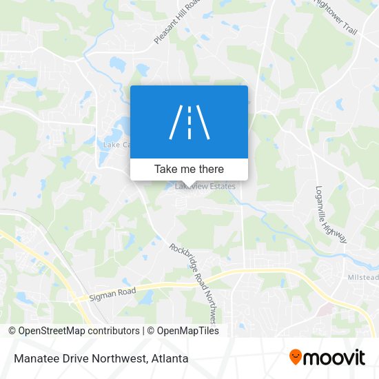 Mapa de Manatee Drive Northwest