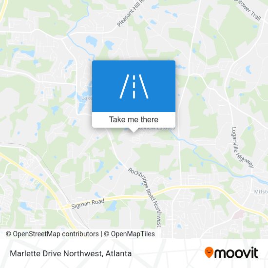 Marlette Drive Northwest map
