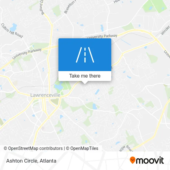 Ashton Circle map