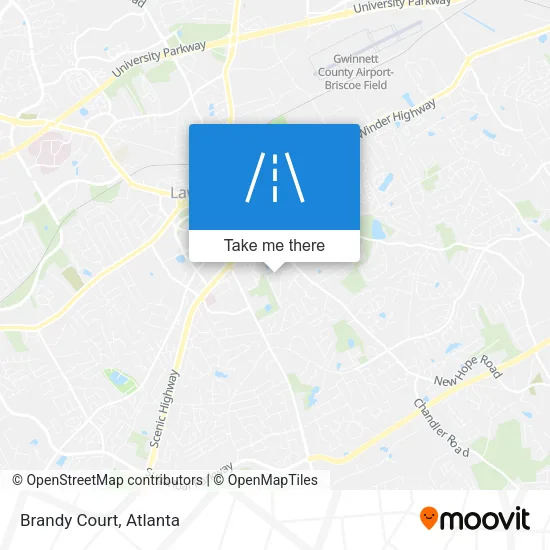 Brandy Court map