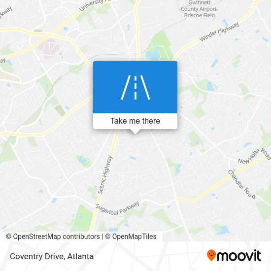 Coventry Drive map