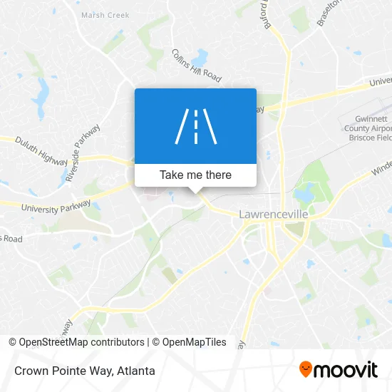 Crown Pointe Way map