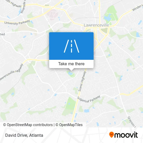 David Drive map