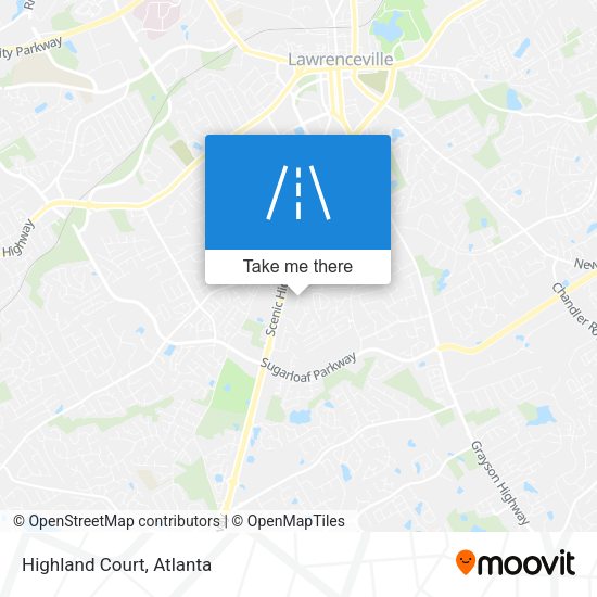 Mapa de Highland Court