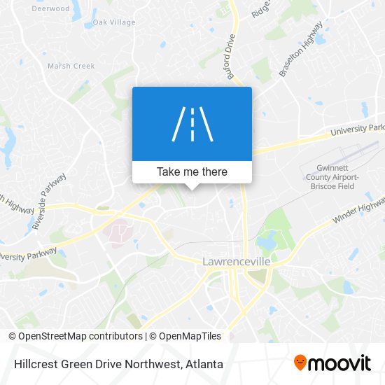 Mapa de Hillcrest Green Drive Northwest