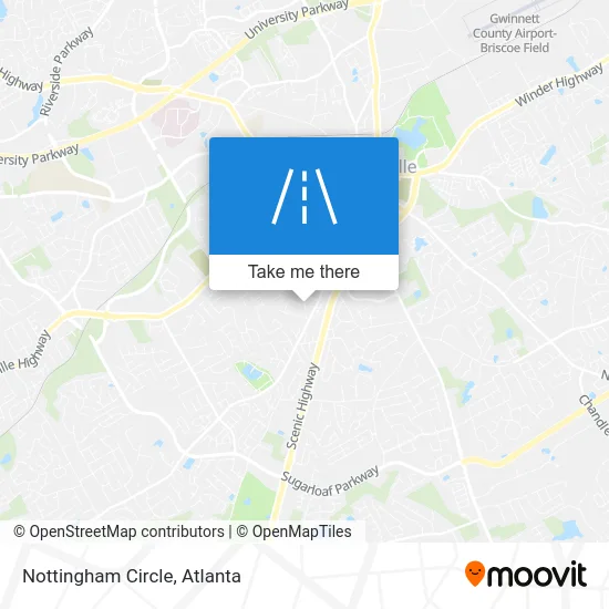 Nottingham Circle map