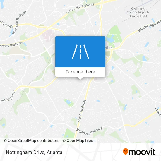 Nottingham Drive map