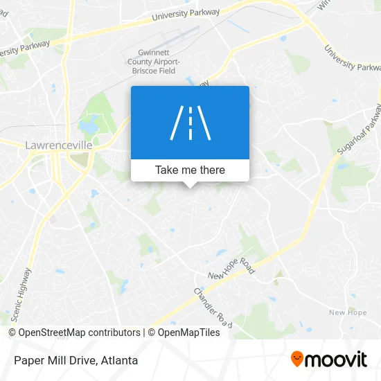 Paper Mill Drive map
