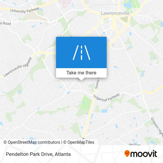 Pendelton Park Drive map
