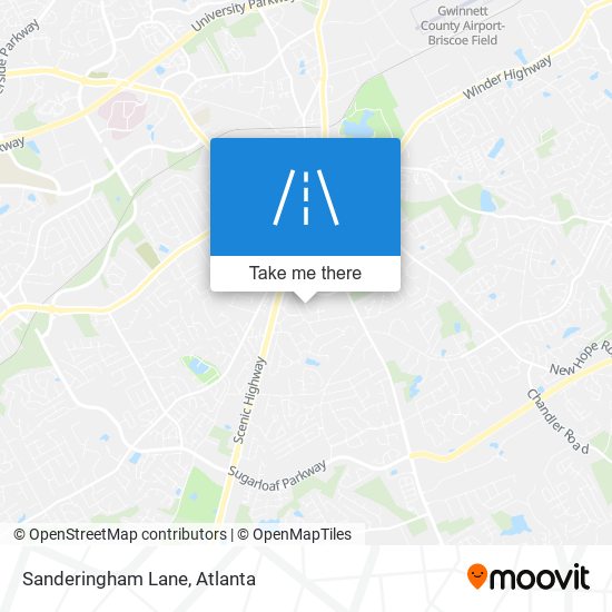 Sanderingham Lane map