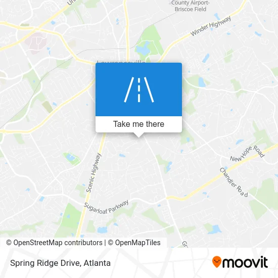 Spring Ridge Drive map