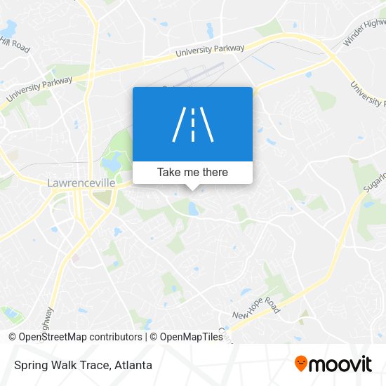 Mapa de Spring Walk Trace