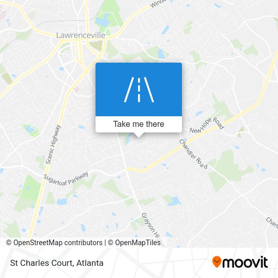 Mapa de St Charles Court