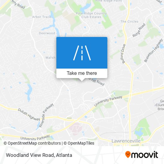 Mapa de Woodland View Road