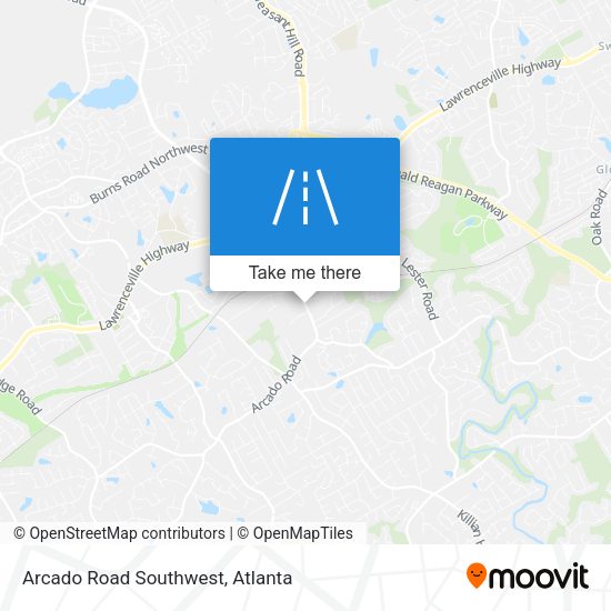 Mapa de Arcado Road Southwest