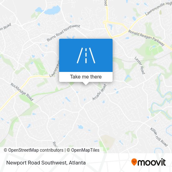 Mapa de Newport Road Southwest