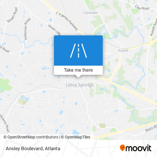 Mapa de Ansley Boulevard