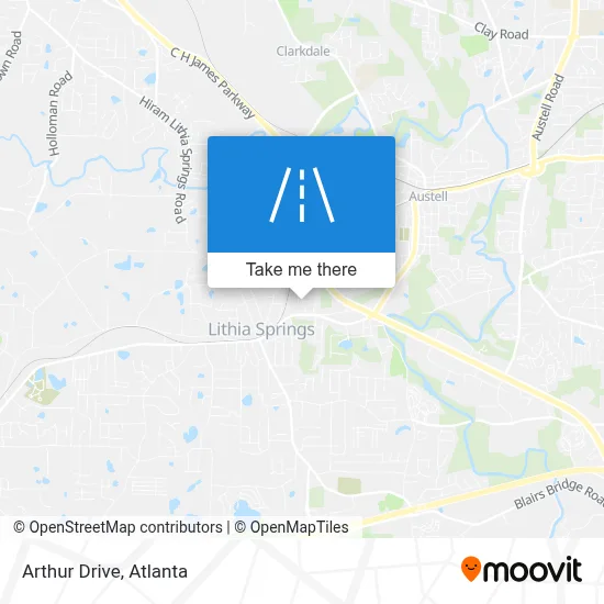 Arthur Drive map
