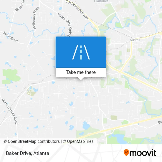 Baker Drive map