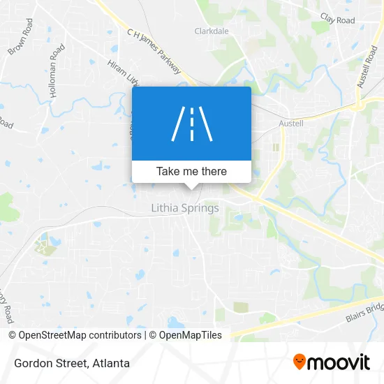 Mapa de Gordon Street