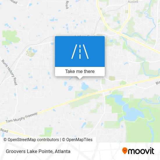 Groovers Lake Pointe map