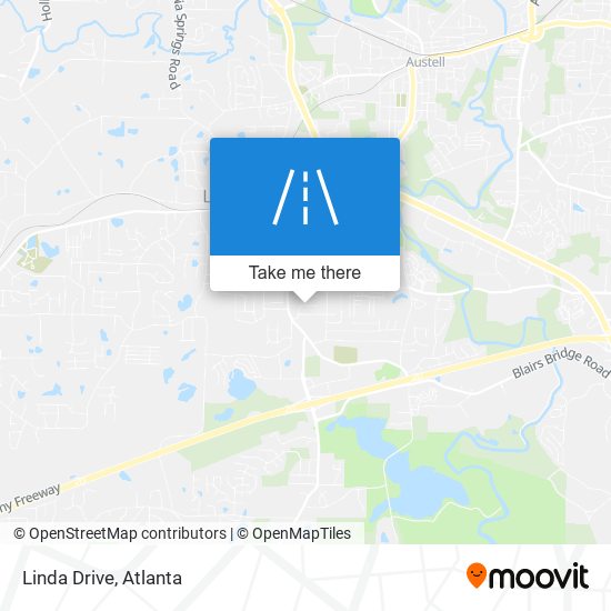 Linda Drive map