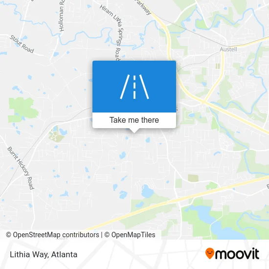Lithia Way map