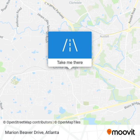 Marion Beaver Drive map