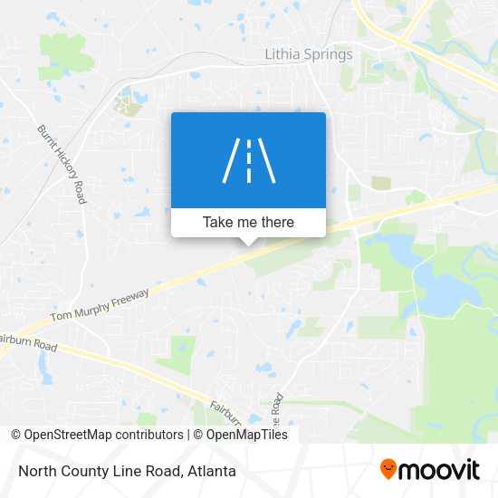 North County Line Road map