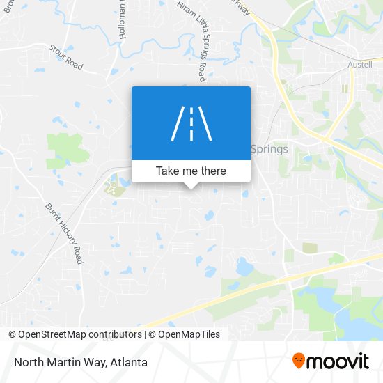 North Martin Way map